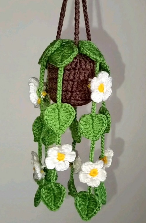 Crochet Heartleaf Hanging Plant