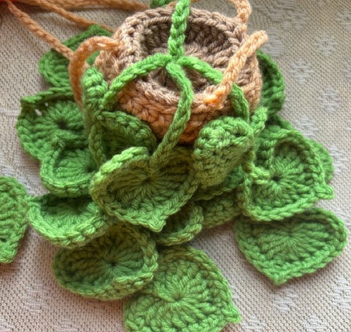 Crochet String Of Heart