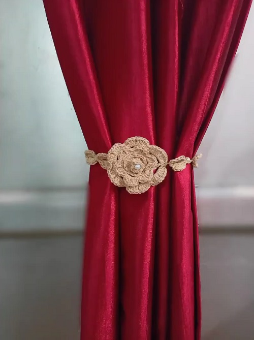 Crochet Curtains Tie Back