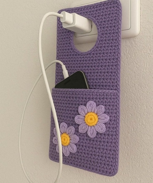 crochet caddy