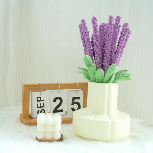Crochet lavender flower