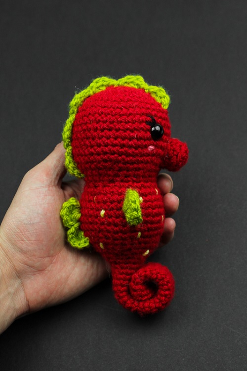 seahorse Strawberry Amigurumi