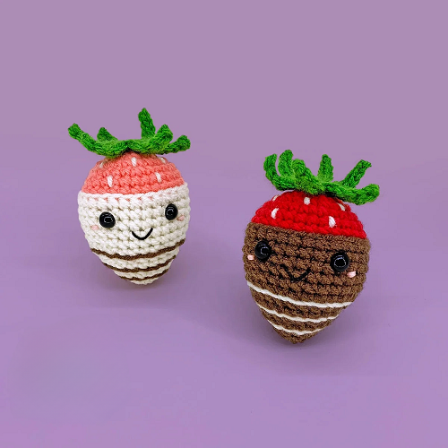 Crochet Chocolate Covered Strawberry