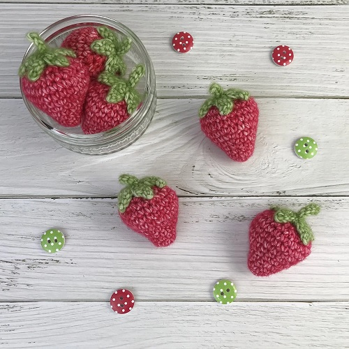 Crochet strawberry