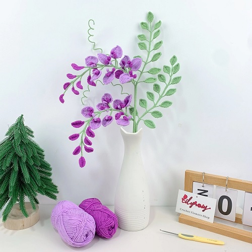 crochet wisteria 5
