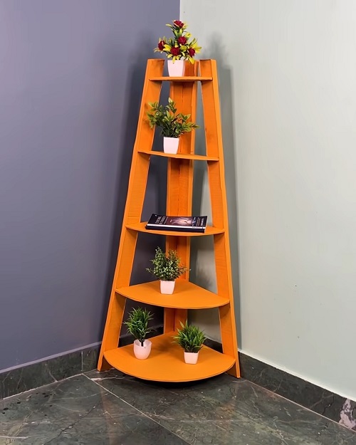 DIY Wall Planter and Corner Shelf