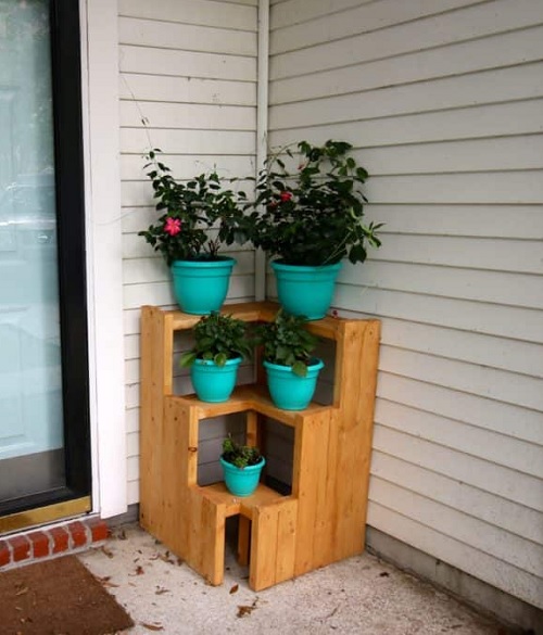 DIY plant corners