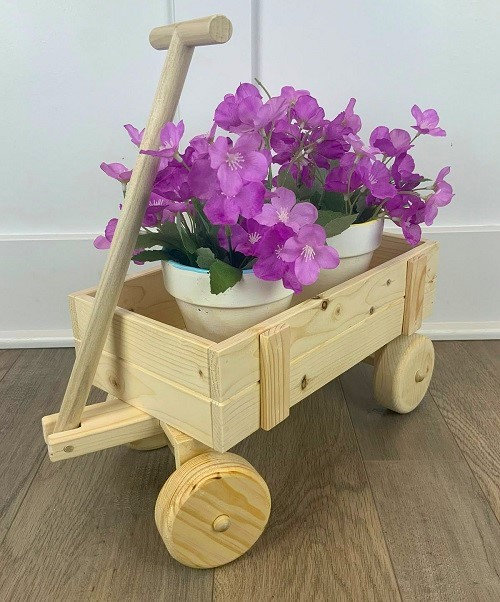 wooden handmade planter