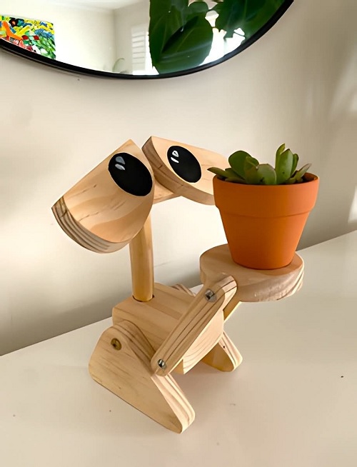 unique handmade plant stand