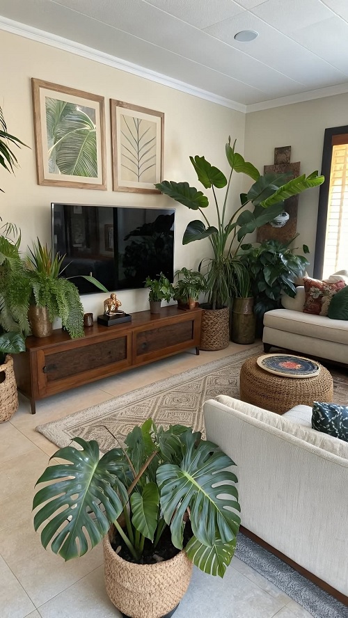 Living room plant ideas