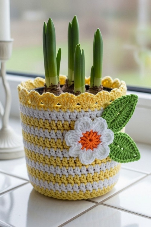 Crochet Pot Cover Pattern 2