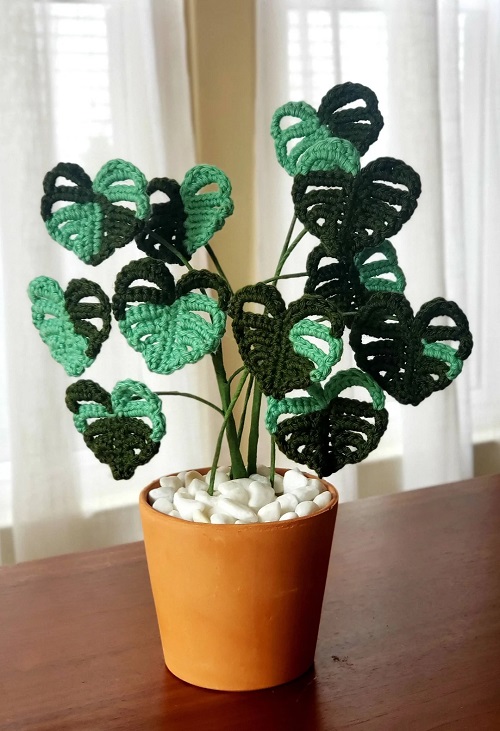 Crochet Monstera Pattern Tutorial 2