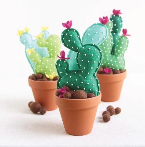 easy to make Felt Cactus 3