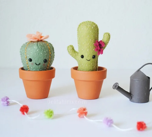 pincushion Felt Cactus 2