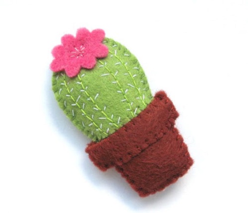 easy to make Felt Cactus