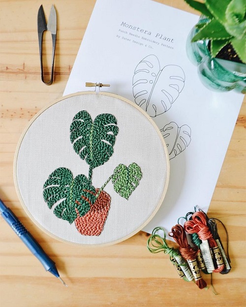 Finish Your Punch Needle Plant