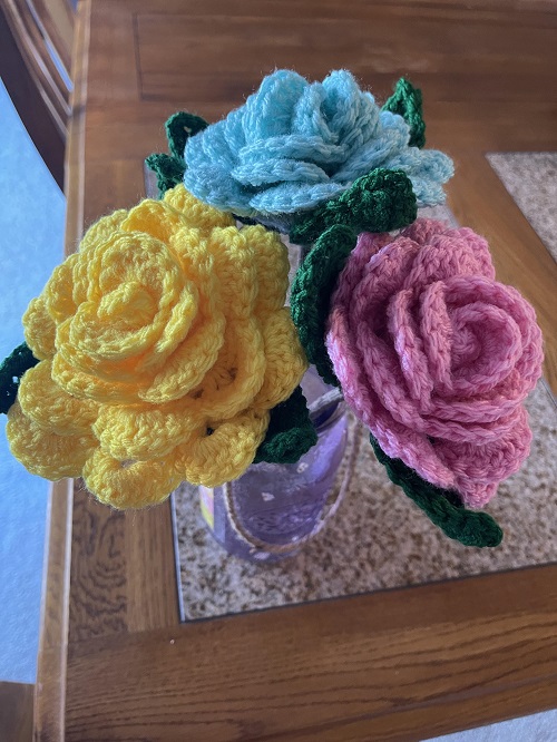 crochet rose pattern 2