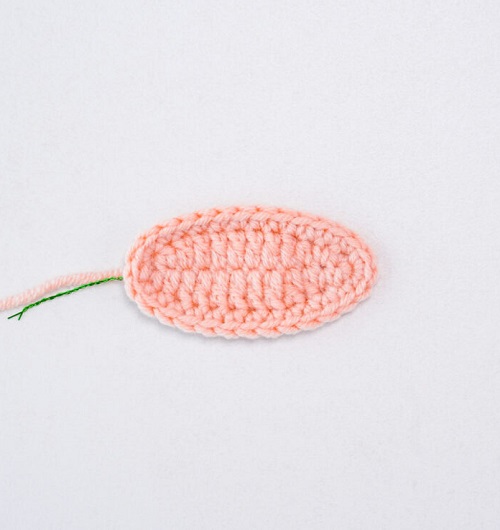 crochet tulip petal