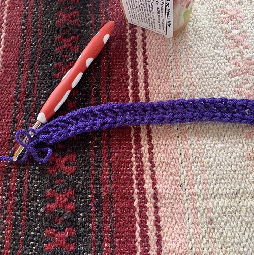 double crochet chain