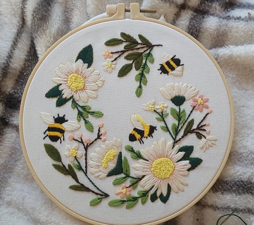 Finish the Embroidery Hoop Art