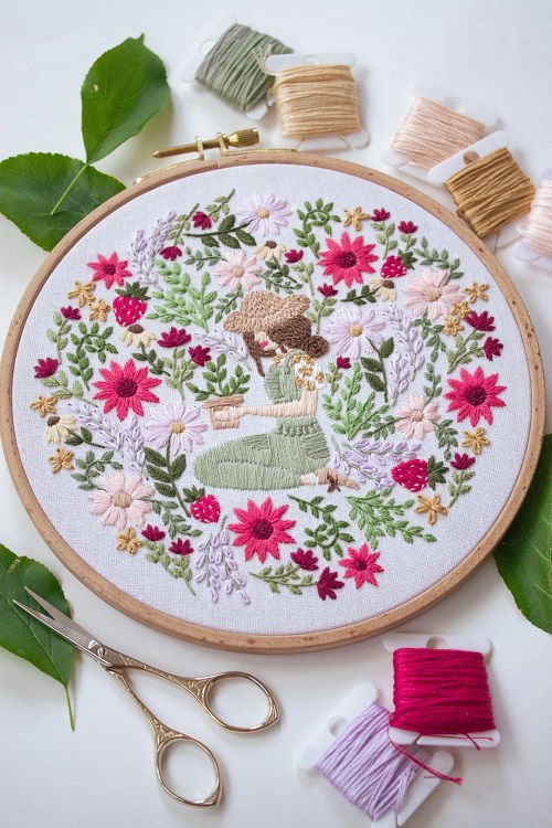 embroidery floral art 2