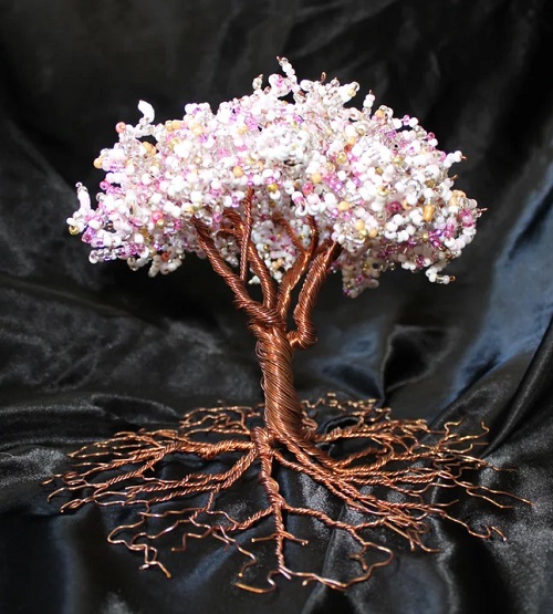DIY Beaded Wire Tree Tutorial