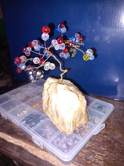 beaded wire tree 2