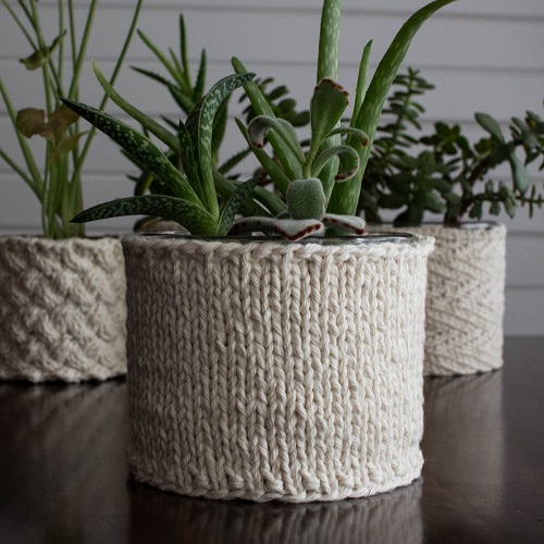 Knitting pot cover 3