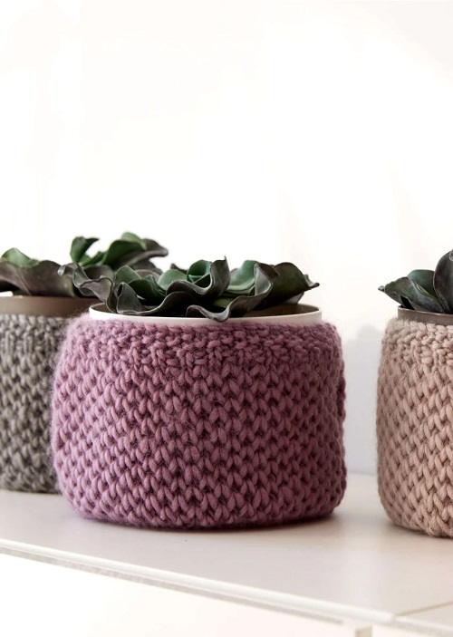 Finish the Knitting pot cover