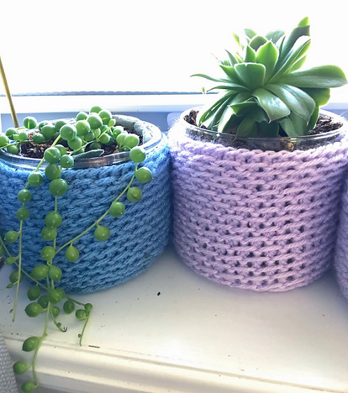 Knitting pot cover 2