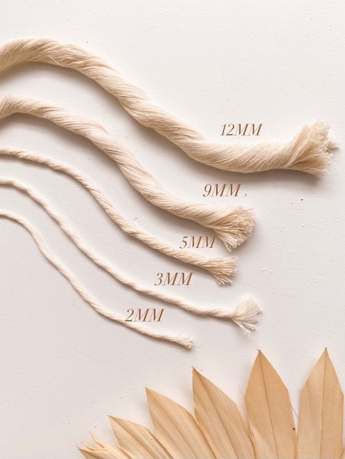 different macrame cords