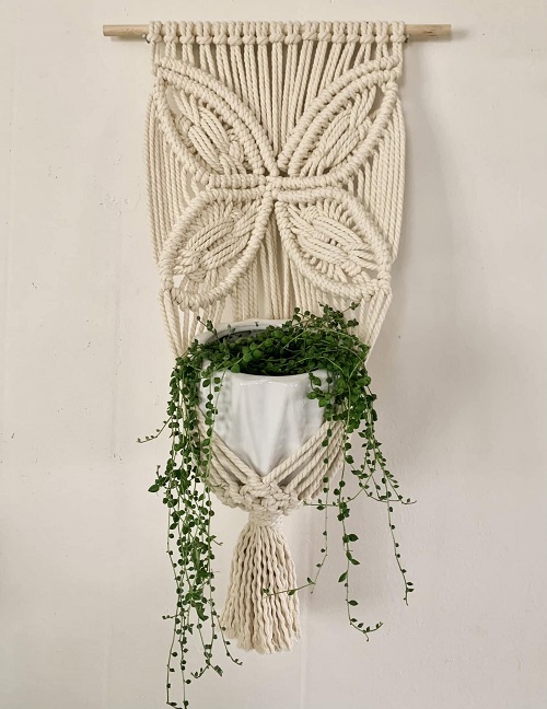 Macramé Wall Planter Pattern Tutorial 1