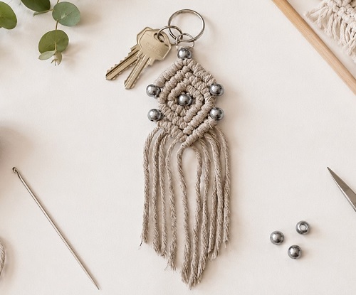 macrame keyring