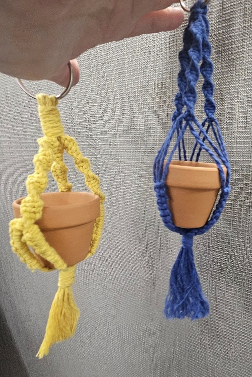 How to Make a Mini DIY Macrame Plant Hanger 2