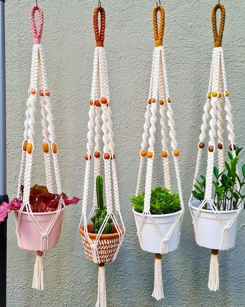 No-Ring Macrame Plant Hanger Tutorial 1