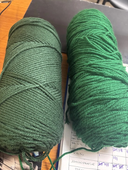 green yarn