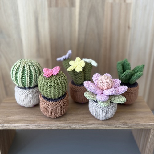 Knitted Cactus Pattern Tutorial 2