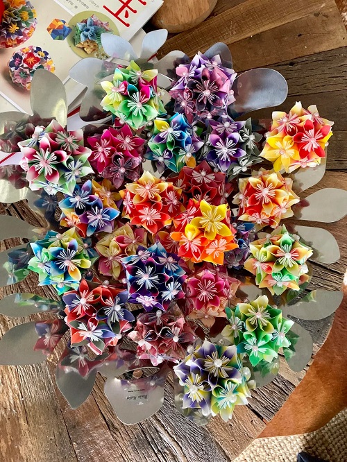 Origami Kusudama Flower ball