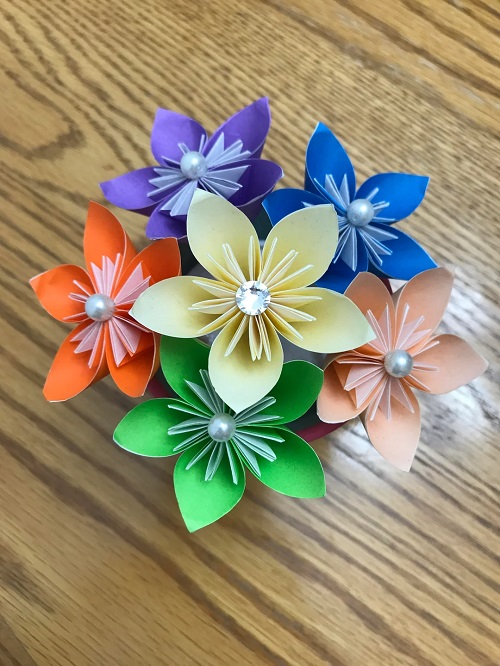 How to Make an Origami Kusudama Flower