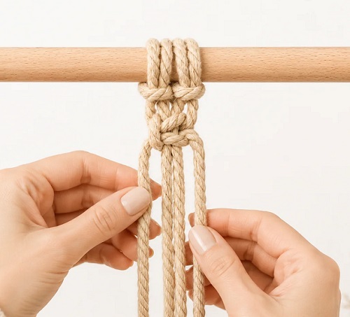 Square Knot Macrame Tutorial