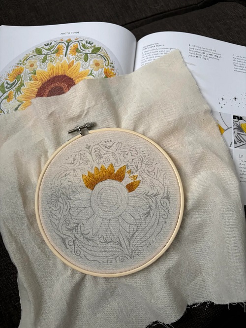 Sunflower Embroidery 
