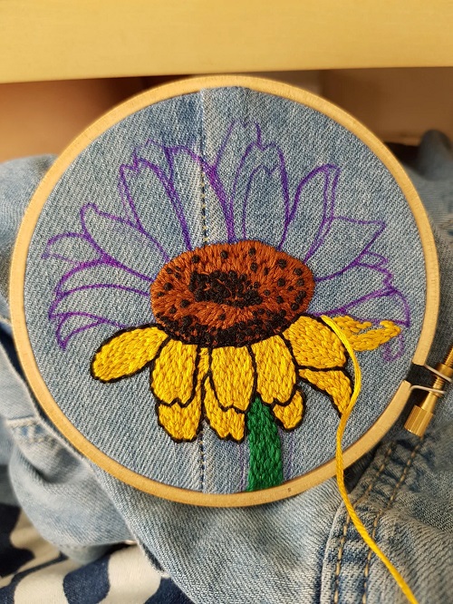 Sunflower Embroidery 2