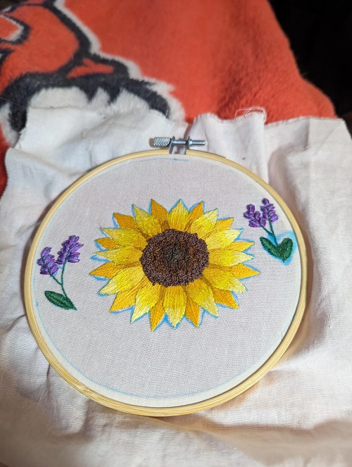 Sunflower Embroidery 