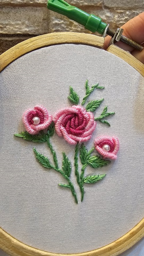 Bullion Knot Rose Tutorial