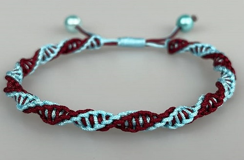 macrame Square spiral Knot bracelet