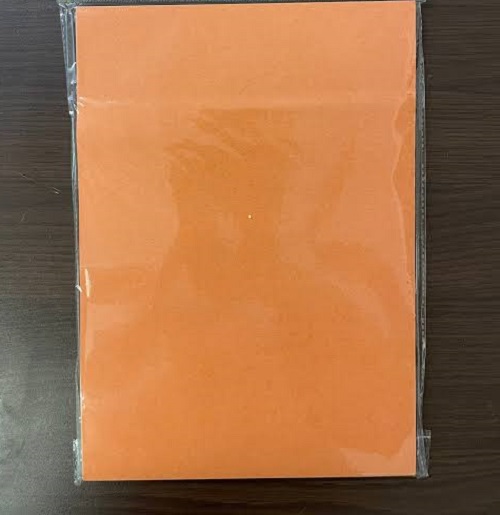 orange craft paper